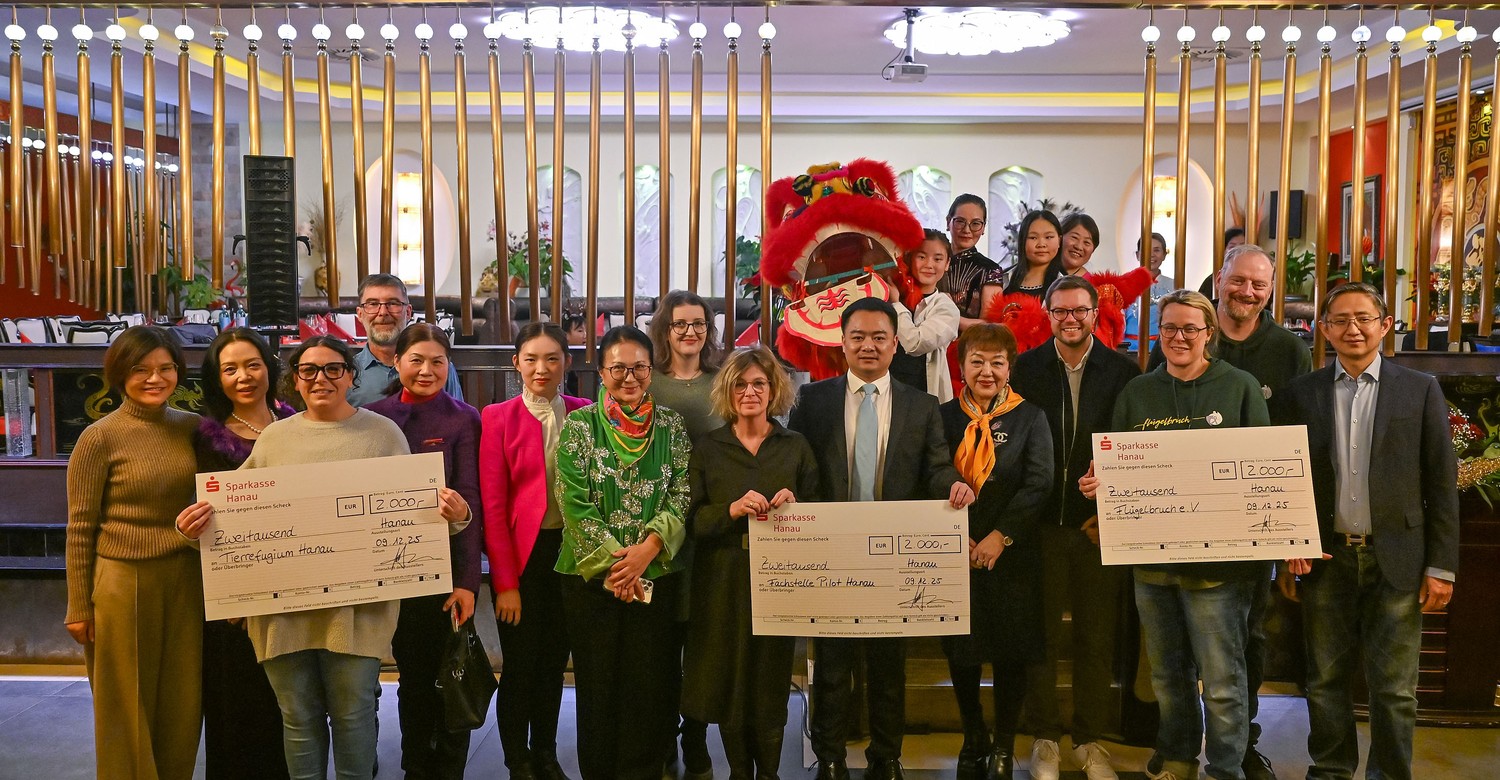 Asia Palast übergibt 6000 Euro an drei Hanauer soziale Einrichtungen