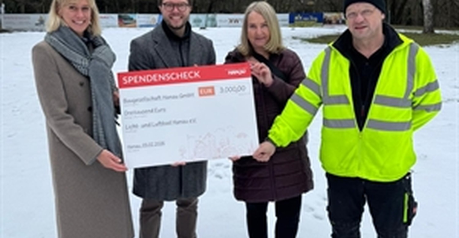 Baugesellschaft unterstützt barrierefreien Umbau im Licht und Luftbad Hanau mit 3.000 Euro