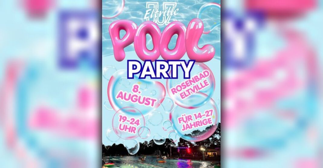 Sommernacht im Rosenbad: Poolparty für 14 bis 27 Jährige am 8. August Sommernacht im Rosenbad: Poolparty für 14 bis 27 Jährige am 8. August