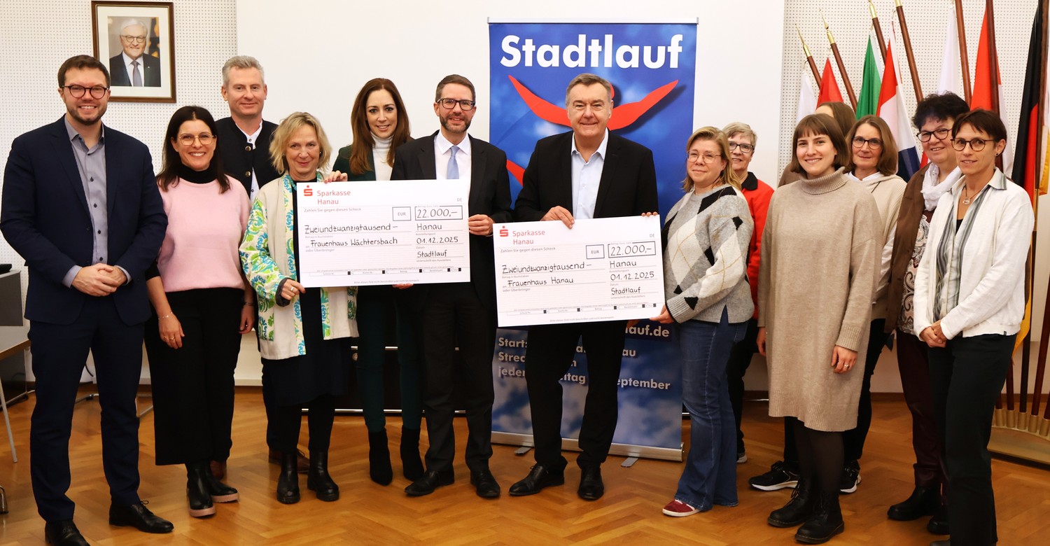 Stadtlauf in Hanau: 44.000 Euro für Frauenhäuser nach Rekordteilnahme